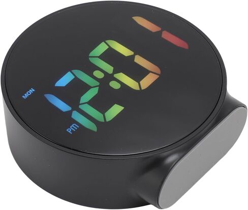 4 Inch Digital LED Alarm Clock,Easy to Use Top Button Controls for Simple Use,3 Level Brightness Electric Alarm Clock for Home Travel ewqe, Black in Saudi Arabia