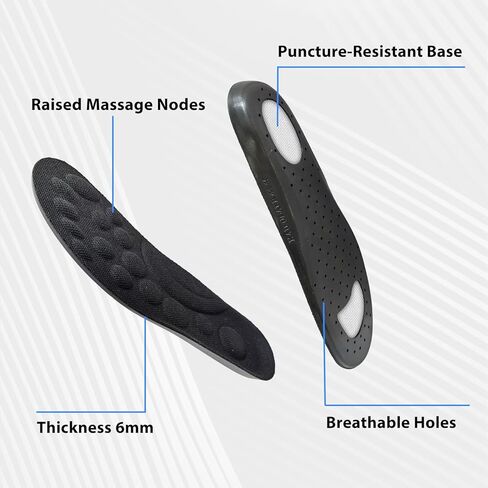 Outdoor Site Damping Pads Anti-Puncture Insole — Stab-Resistant Safety Shoe Insert for Work Boots, Protective Footwear, Lightweight & Flexible(Man9.5-10.5) in Saudi Arabia