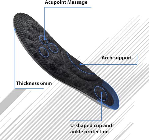 Outdoor Site Damping Pads Anti-Puncture Insole — Stab-Resistant Safety Shoe Insert for Work Boots, Protective Footwear, Lightweight & Flexible(Man9.5-10.5) in Saudi Arabia