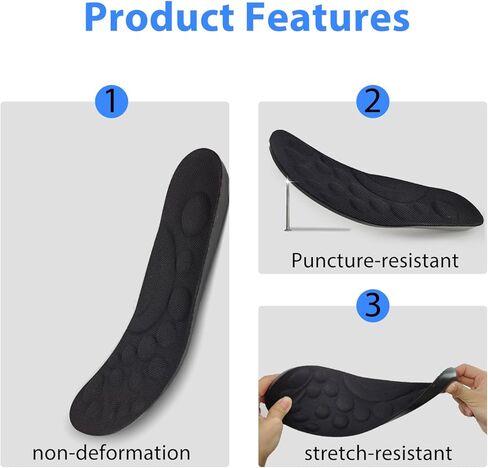 Outdoor Site Damping Pads Anti-Puncture Insole — Stab-Resistant Safety Shoe Insert for Work Boots, Protective Footwear, Lightweight & Flexible(Man9.5-10.5) in Saudi Arabia