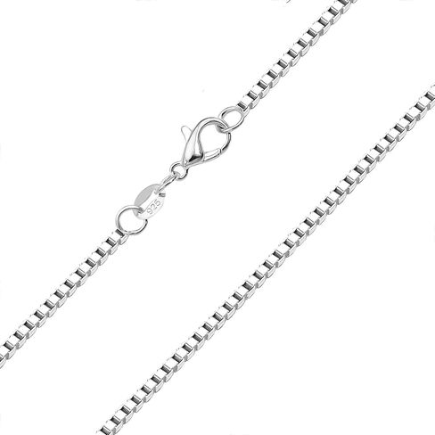 حساسة S925 الفضة 16 "18" 20 "22" 24 "26" 28 "30" بوصة 2.0 مللي متر سميكة ثعبان/صندوق/كورس سلسلة المختنق قلادة مجوهرات in Kuwait