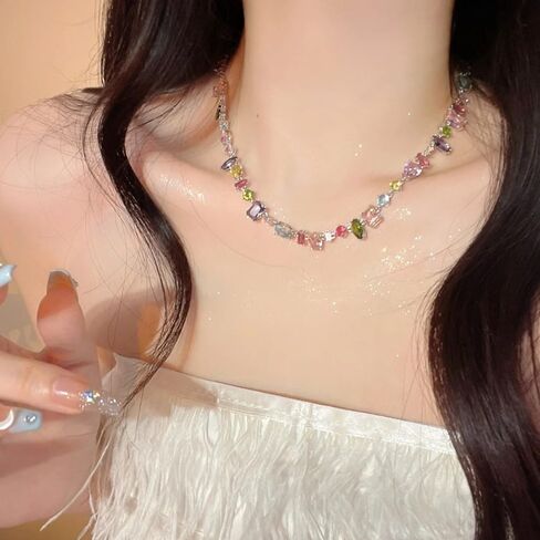 Zircon Bracelet Alloy Geometrically Shape Irregular Necklace Simplicity Clavicle Chain(Necklace) in Saudi Arabia