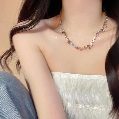 Zircon Bracelet Alloy Geometrically Shape Irregular Necklace Simplicity Clavicle Chain(Necklace) in Saudi Arabia