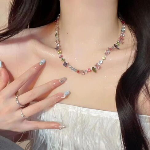Zircon Bracelet Alloy Geometrically Shape Irregular Necklace Simplicity Clavicle Chain(Necklace) in Saudi Arabia