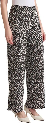 Kasper Womens Pull-on Wide Leg Printed Matte Jersey Ankle Pant in Saudi Arabia