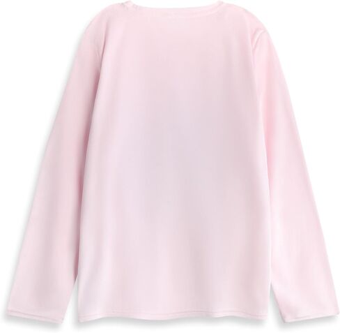 طقم بيجامة نسائي وردي بأكمام طويلة من Disney Lilo & Stitch Velor Fleece | ملابس نوم مطبوعة بشخصيات كرتونية، ملابس نوم لوقت النوم in Saudi Arabia