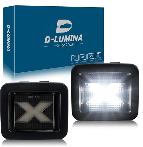 D-Lumina LED LED LED LIDE LIGHT LAMP مع تسخير الأسلاك على مقبس متوافق مع Chevy Silverado GMC Sierra 1500 2500 3500 HD Suburban Tahoe Cadillac Escalade Ext Yukon XL ، 6000K White ، Pack of 2 2 in Kuwait