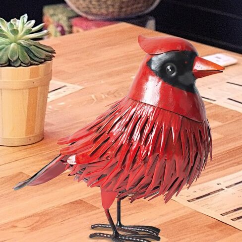 Natelf Cardinal Statue Metal Bird Yard Art, Garden Sculptures & Statues Large Red Birds Outdoor Decor, Gifts for Christmas/Mom/Grandma/Wife/Daughter/Sister/Aunt in Saudi Arabia