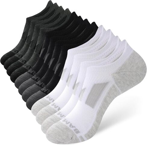 BAMBOO COOL Men's No-Show Socks Low Cut Breathable Moisture-Wicking Socks Non Slip Running Workout casual, 6 Packs in Saudi Arabia