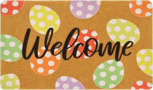 Utaly Hello Door Mat Home Welcome Mats في الهواء الطلق داخلي غير قابل للانزلاق حصيرة ترحيب أمامية لمدخل المنزل خارج الدخول، الفناء، الأرضية، الفناء 17 بوصة × 29 بوصة in Kuwait