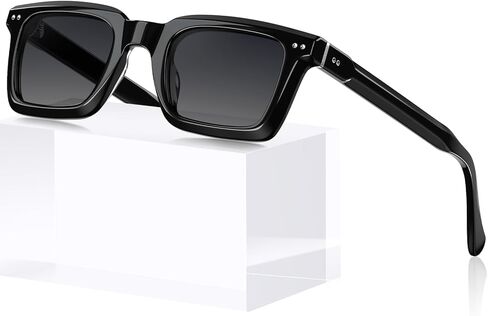 CARFIA Rectangle Polarized Sunglasses for Men - Beveled Retro Design UV400 Protection CA6027 in Saudi Arabia