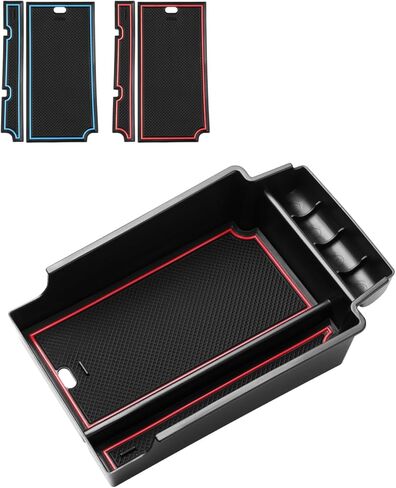 Autorder Center Console Organizer for 2024 2025 Chevrolet Trax Accessories Armrest Storage Box Secondary Insert Tray with Anti-Slip Mat in Kuwait
