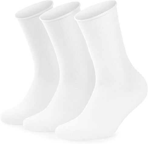 3 أزواج من الجوارب القطنية العضوية لمرضى السكري للرجال من Phoenix، فضفاضة غير مربوطة، قطن مسامي، دعم الدورة الدموية (41-46) in Kuwait