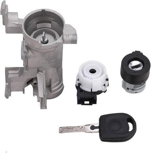Yinlowa Ignition Switch Lock Cylinder 1K0905851B Compatible with Volkswagen VW Jetta 2006-2018, Golf 2004-2011, Rabbit 2006-2009, EOS 2007-2011 Ignition Starter Switch with Intelligent Keys 1K0905851 in Kuwait