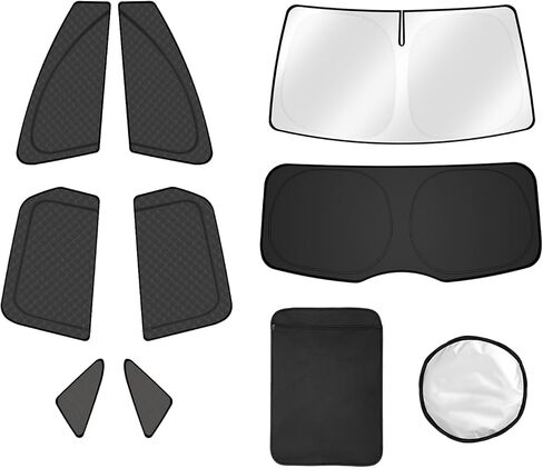 FIILINES 8PCS Window Shades Kit for 2019-2025 Nissan Altima, 2 in 1 Sun Protection & Breathability Double Layer Sunshades with UV100% Block & Privacy Protection for Side/Rear/Windshield Accessories in Saudi Arabia