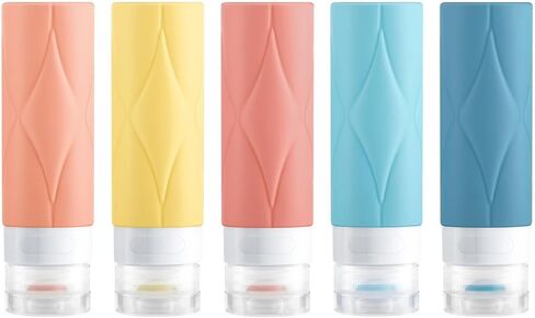 4 Pack Travel Bottles,Leak Proof TSA Approved Travel Size Containers (60ML 5PACK) in Saudi Arabia
