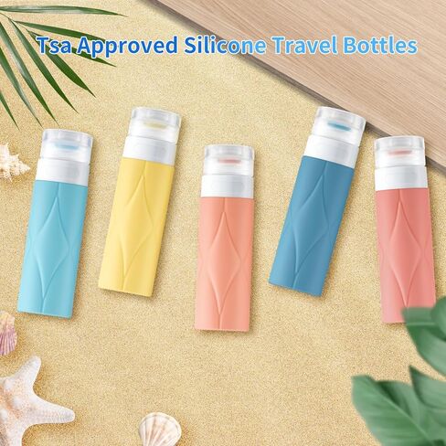 4 Pack Travel Bottles,Leak Proof TSA Approved Travel Size Containers (60ML 5PACK) in Saudi Arabia