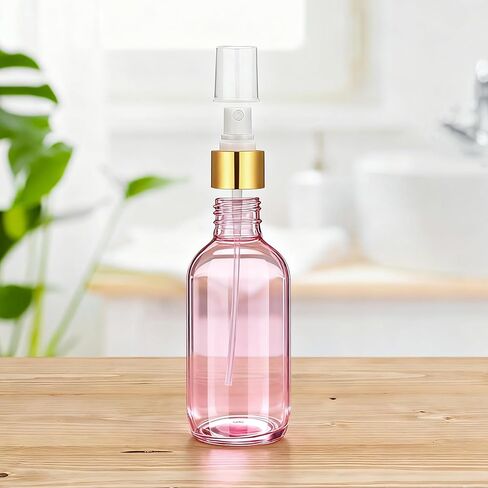 54 Pack 4 oz Small Glass Spray Bottles, Pink Refillable Fine Mist Bottles for Essential Oils, Cleaning Solutions, Perfume, Travel Size Liquid Containers in Kuwait