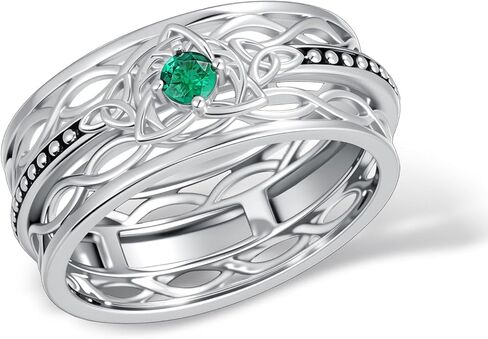 Celtic Ring 925 Sterling Silver Celtic Spinning Ring Irish Jewelry Gifts for Women Men in Saudi Arabia