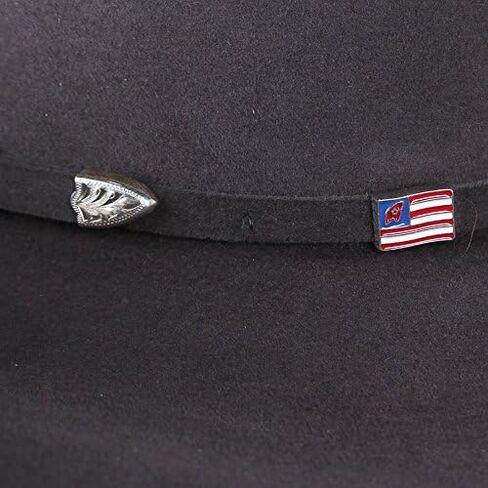 American Hat Company 40X Steel Self Band 4 1/4in Brim Open Felt Cowboy Hat Steel 71/4 in Saudi Arabia