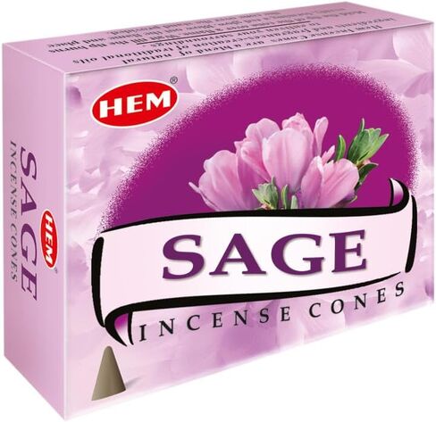 White sage cones pack of 12 ,10 cones Each Total 120 cones -HEM INCENSE in Saudi Arabia