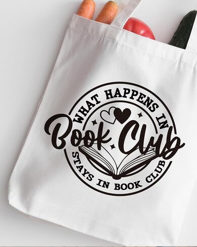 Book Lovers Tote Bag, Book Club Totes, Aesthetic Shopping Grocery Reusable Tote Bag for Reading Accessories, Librarian, Bookish, Readers, Teacher, Library Present in Saudi Arabia