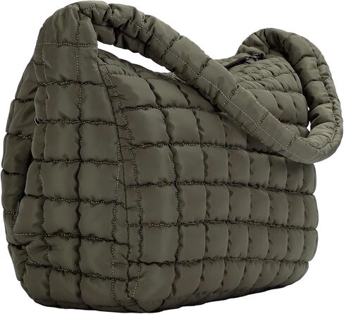 Quilted Tote Bag, Large Carryall Shoulder Hobo Bag, Lightweight Puffer Design in Saudi Arabia