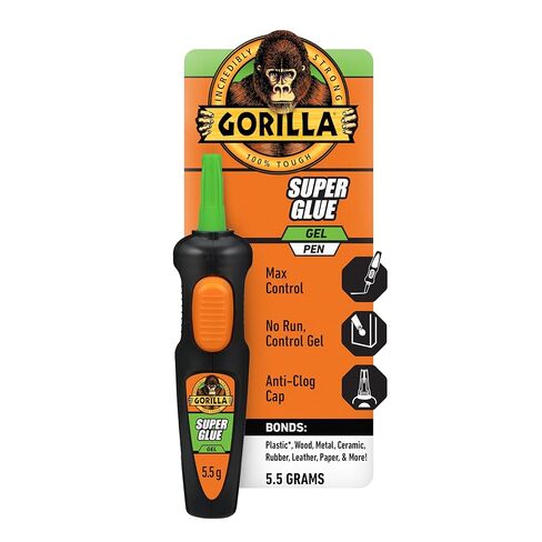 Gorilla Super Glue Gel Pen ، 5.5 جرام (حزمة 1) in Kuwait