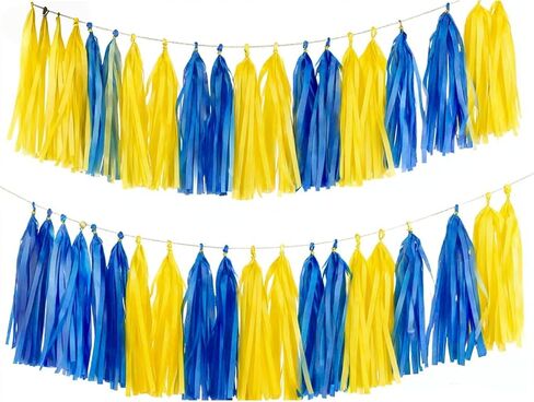 Pink and Orange Paper Tissue Tassel Garland Banner for Pink and Orange Decorations,Rose red Pink and Orange,15 Pcs in Kuwait