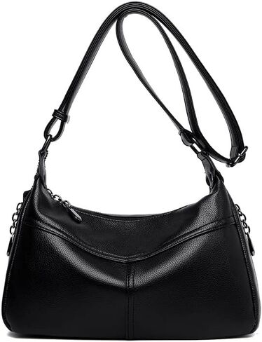 Trendy Hobo Bags for Women Crossbody Small Shoulder Purse Genuine Leather Handbags for Everyday and Office Style in Saudi Arabia