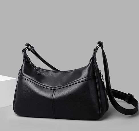 Trendy Hobo Bags for Women Crossbody Small Shoulder Purse Genuine Leather Handbags for Everyday and Office Style in Saudi Arabia