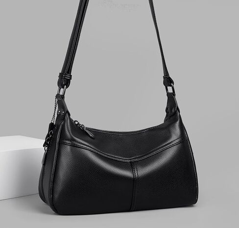 Trendy Hobo Bags for Women Crossbody Small Shoulder Purse Genuine Leather Handbags for Everyday and Office Style in Saudi Arabia