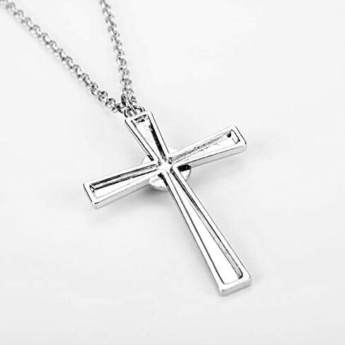 Anime Rosario And Vampire Night Rosavam Moka Akashiya Cross Charm Pendant Necklace Statement Choker Necklace For Women Gifts in Saudi Arabia