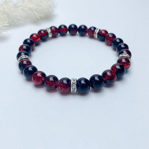 Beaded Stretch Bracelets for Women Garnet Bracelet for Financial Manifestation Jewelry Gift Perfect for Financial Growth in Saudi Arabia