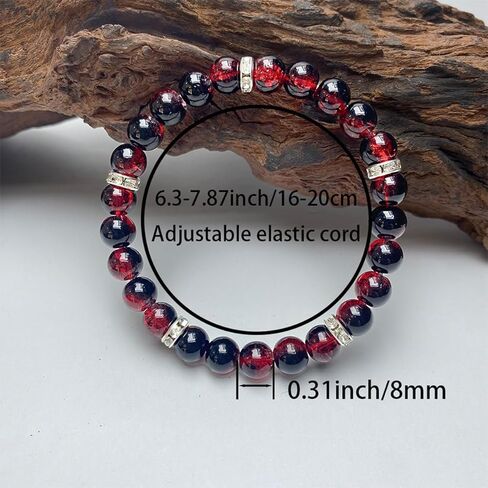 Beaded Stretch Bracelets for Women Garnet Bracelet for Financial Manifestation Jewelry Gift Perfect for Financial Growth in Saudi Arabia