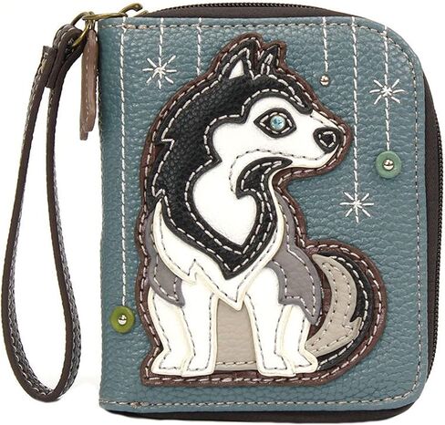 محفظة Chala Husky بسحاب حول/معصم Husky Mom، إنقاذ، إكسسوارات in Saudi Arabia