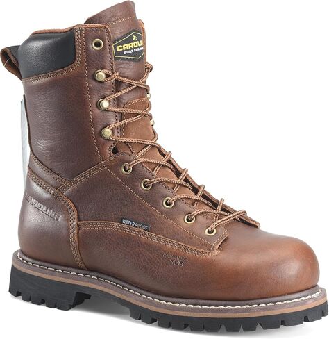 Carolina Men’s 8" Safety Lace-to-Toe Work Boots - Durable Industrial Boots for Construction & Heavy-Duty Jobs in Saudi Arabia