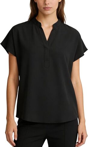 3 Pack Women's Scrub Healthcare Top, L Medical Soft Stretch Tops with Pockets, Breathable Healthcare Tee Shirt Style Uniforms, Black in Saudi Arabia