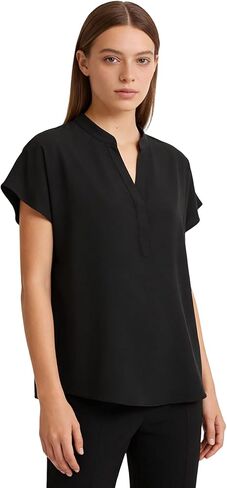 3 Pack Women's Scrub Healthcare Top, L Medical Soft Stretch Tops with Pockets, Breathable Healthcare Tee Shirt Style Uniforms, Black in Saudi Arabia