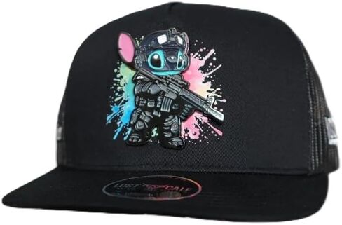 LOST CALF Siempre Pendiente Stitch Black - Hats Cap in Saudi Arabia