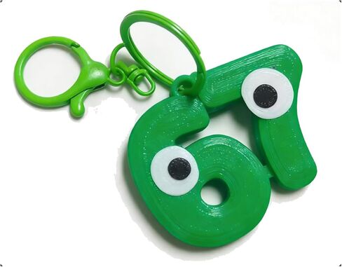Funny Six Seven Keychain, 67 Meme Keychain 6-7 Popular Saying Funny Tiktok Slang Wording Backpack/Bag Charm Accessory in Saudi Arabia