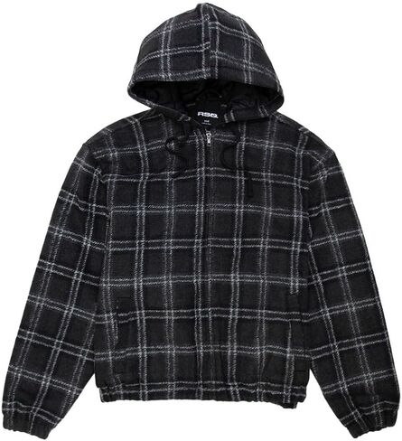 Rsq Mens Hooded Plaid Jacket in Saudi Arabia