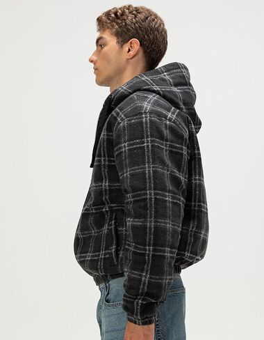 Rsq Mens Hooded Plaid Jacket in Saudi Arabia