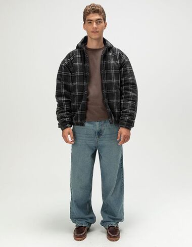 Rsq Mens Hooded Plaid Jacket in Saudi Arabia