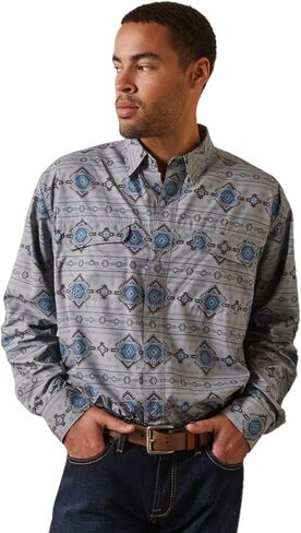 Ariat Male VentTEK Outbound Classic Fit Shirt Moon Mist X-Large in Saudi Arabia