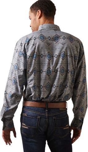 Ariat Male VentTEK Outbound Classic Fit Shirt Moon Mist X-Large in Saudi Arabia