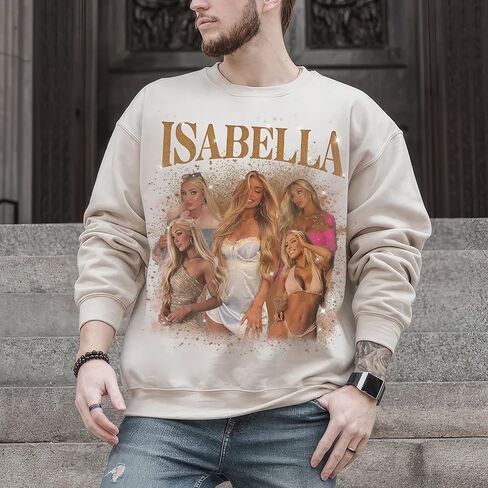 Mit & Mia Bootleg Rap Crewneck Sweatshirt with Face Design for Girlfriend/Boyfriend in Kuwait