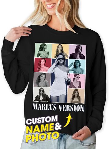 Mit & Mia Bootleg Rap Crewneck Sweatshirt with Face Design for Girlfriend/Boyfriend in Kuwait