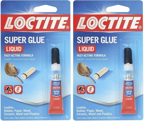 Loctite Super Glue Liquid ، 2 غرام أنبوب ، 1 حزمة - Superglue صافية للبلاستيك ، الخشب ، المعادن ، الحرف ، الإصلاح ، لاصق الغراء الفوري ، الجاف السريع in Kuwait