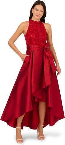 Adrianna Papell Womens Bead Taffeta Long Dress in Saudi Arabia